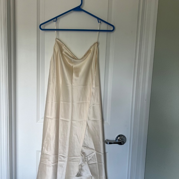 GINIA Silk Cardi Skirt in Pearled Ivory NWT S - Picture 6 of 11